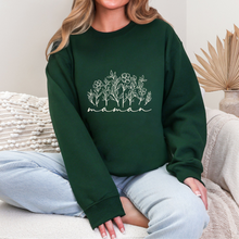 Charger l'image dans la galerie, Crewneck Maman fleurs - Couleurs Saisonnières