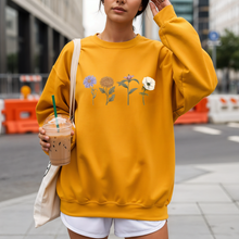Charger l'image dans la galerie, Crewneck - 4 fleurs - Couleurs Saisonnières