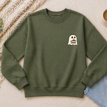 Charger l'image dans la galerie, Crewneck - fantôme et café - 9 choix de couleurs