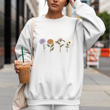 Charger l'image dans la galerie, Crewneck - 4 fleurs - Couleurs classiques