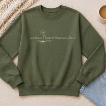 Charger l'image dans la galerie, Levée de fond - Crewneck santé mentale - Une fissure laisse de l'espace pour fleurir