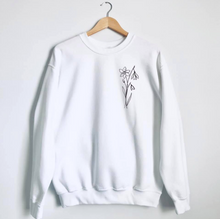 Charger l'image dans la galerie, Crewneck - 2 fleurs personnalisées - couleurs classiques - Adulte