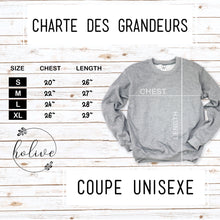 Charger l'image dans la galerie, Crewneck - 1 fleur personnalisée - couleurs saisonnières - Adulte