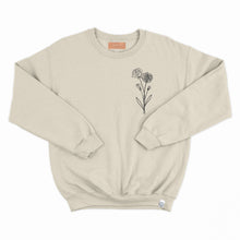 Charger l'image dans la galerie, Crewneck - 2 fleurs personnalisées - couleurs saisonnières - Adulte
