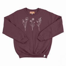 Charger l'image dans la galerie, Crewneck - 3 fleurs personnalisées - couleurs saisonnières - Adulte