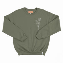 Charger l'image dans la galerie, Crewneck - 1 fleur personnalisée - couleurs saisonnières - Adulte