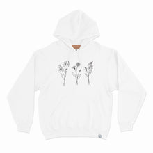 Charger l'image dans la galerie, Hoodie - 3 fleurs personnalisées - couleurs classiques - Adulte