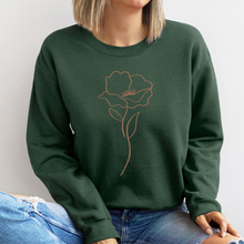 Charger l'image dans la galerie, Crewneck - couleurs classiques - fleur épurée - Adulte