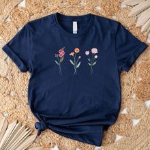 Charger l'image dans la galerie, T-shirt - 3 fleurs personnalisées - Adulte