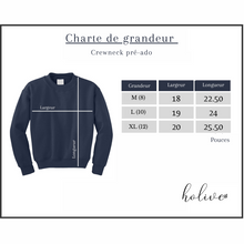 Charger l'image dans la galerie, Crewneck - 1 fleur personnalisée - Junior