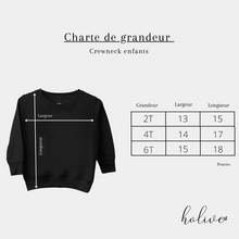 Charger l'image dans la galerie, Crewneck - 1 fleur personnalisée - Enfant
