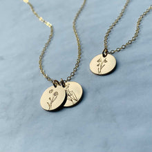 Charger l'image dans la galerie, Collier - fleur de naissance - Adulte