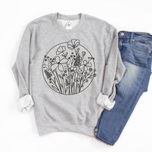 Charger l&#39;image dans la galerie, Crewneck - fleurs sauvages - Adulte
