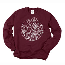 Charger l&#39;image dans la galerie, Crewneck - fleurs sauvages - Adulte
