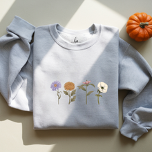Charger l&#39;image dans la galerie, Crewneck - 4 fleurs - Couleurs classiques
