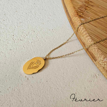 Charger l&#39;image dans la galerie, Collier - fleur de naissance - Neuf.Vingt.Cinq - Gold - Adulte
