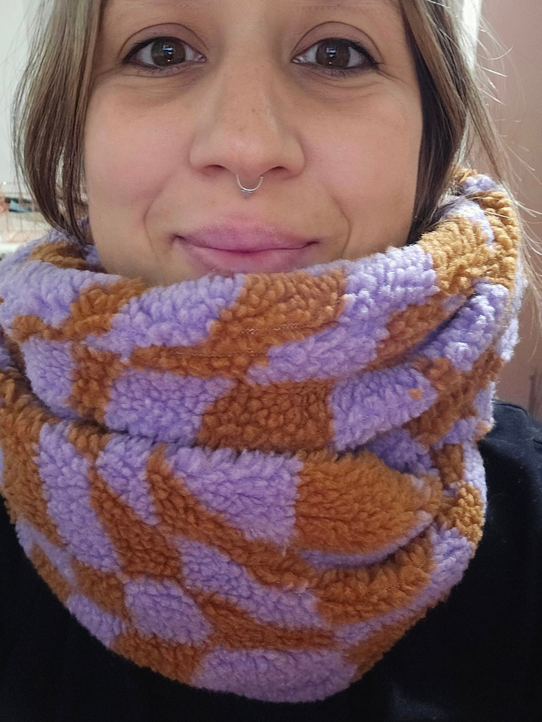 Foulard d'hiver - Fait au Québec - Retro vibes