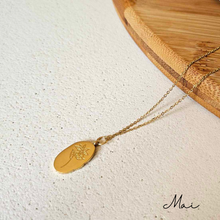 Charger l&#39;image dans la galerie, Collier - fleur de naissance - Neuf.Vingt.Cinq - Gold - Adulte
