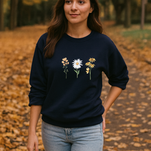 Charger l&#39;image dans la galerie, Crewneck - 6 choix de couleurs - 3 fleurs
