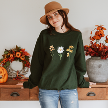 Charger l&#39;image dans la galerie, Crewneck - 6 choix de couleurs - 3 fleurs
