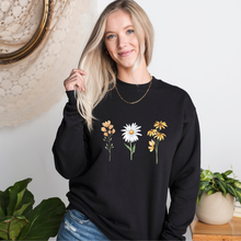 Charger l&#39;image dans la galerie, Crewneck - 6 choix de couleurs - 3 fleurs
