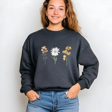 Charger l&#39;image dans la galerie, Crewneck - 6 choix de couleurs - 3 fleurs

