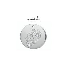 Charger l&#39;image dans la galerie, Collier - fleur de naissance - Neuf.Vingt.Cinq - Argent sterling - Adulte
