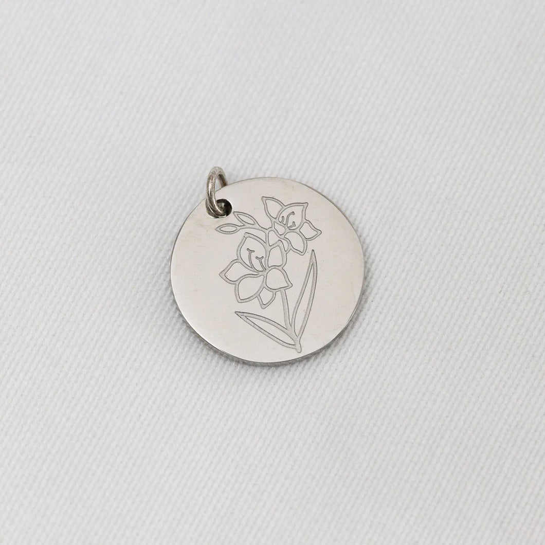 Collier - fleur de naissance - Neuf.Vingt.Cinq - Argent sterling - Adulte