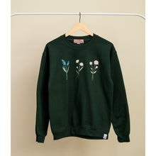 Charger l&#39;image dans la galerie, Crewneck - couleurs classiques - 3 fleurs simples - Adulte
