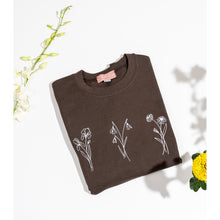 Charger l&#39;image dans la galerie, Crewneck - couleurs saisonnières - 3 fleurs simples - Adulte
