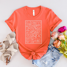 Charger l&#39;image dans la galerie, T-shirt - cadre floral - Adulte

