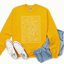 Charger l&#39;image dans la galerie, Crewneck - cadre floral - Adulte
