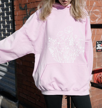 Charger l&#39;image dans la galerie, Hoodie - pastel fleurs sauvages - Adulte
