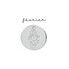 Charger l&#39;image dans la galerie, Collier - fleur de naissance - Neuf.Vingt.Cinq - Argent sterling - Adulte
