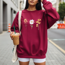 Charger l&#39;image dans la galerie, Crewneck - 6 choix de couleurs - 3 fleurs
