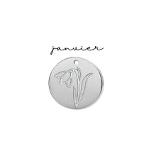 Charger l&#39;image dans la galerie, Collier - fleur de naissance - Neuf.Vingt.Cinq - Argent sterling - Adulte
