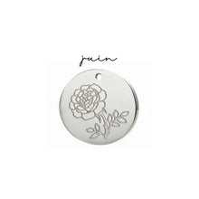 Charger l&#39;image dans la galerie, Collier - fleur de naissance - Neuf.Vingt.Cinq - Argent sterling - Adulte
