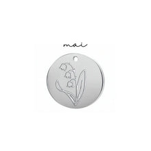 Charger l&#39;image dans la galerie, Collier - fleur de naissance - Neuf.Vingt.Cinq - Argent sterling - Adulte
