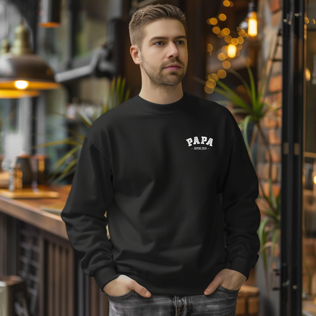 Collection des fêtes - Crewneck 5 choix de couleurs classiques - PAPA depuis