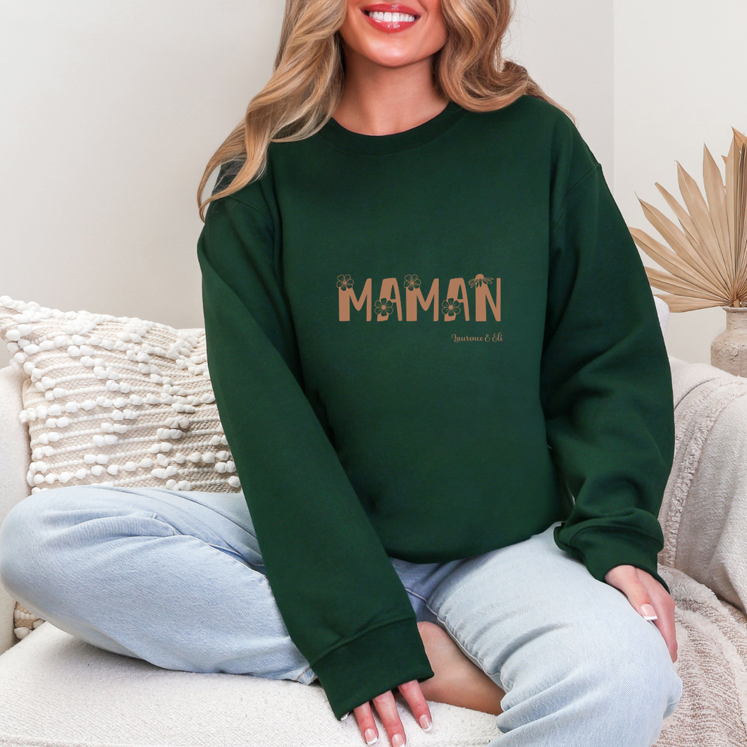 Collection des fêtes - Crewneck 4 choix de couleurs - Maman de 