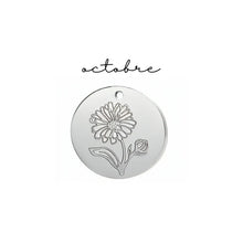 Charger l&#39;image dans la galerie, Collier - fleur de naissance - Neuf.Vingt.Cinq - Argent sterling - Adulte
