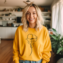 Charger l&#39;image dans la galerie, Crewneck couleur saisonnière Fleur épurée-Adulte

