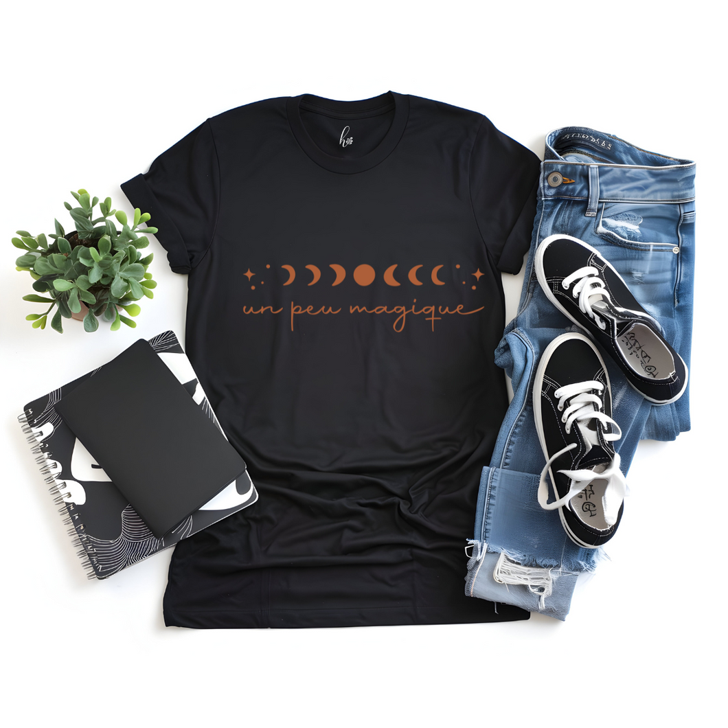 Prêt à partir - T-shirt noir - un peu magique