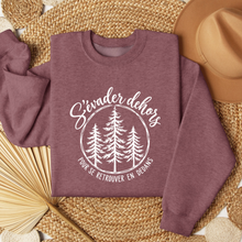 Charger l'image dans la galerie, Crewneck - S'évader dehors, se retrouver en dedans - 9 choix de couleurs
