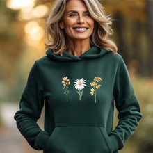 Charger l&#39;image dans la galerie, Hoodie - 4 choix de couleurs - 3 fleurs
