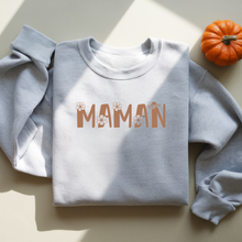 Charger l&#39;image dans la galerie, Collection des fêtes - Crewneck 5 choix de couleurs classiques - Maman bouton fleuri
