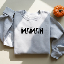 Charger l&#39;image dans la galerie, Collection des fêtes - Crewneck 5 choix de couleurs classiques - Maman bouton fleuri

