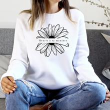 Charger l&#39;image dans la galerie, Crewneck - couleurs classiques - fleuris à ta manière - Adulte
