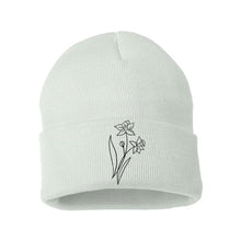 Charger l&#39;image dans la galerie, Tuques personnalisées brodées - fleurs de naissance - Adulte
