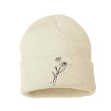 Charger l&#39;image dans la galerie, Tuques personnalisées brodées - fleurs de naissance - Adulte
